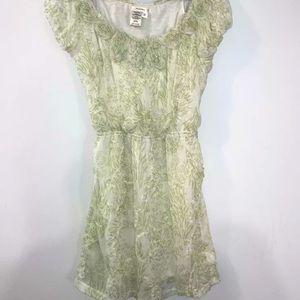 Sophie Max dress M Rosette pattern Bubble sleeves